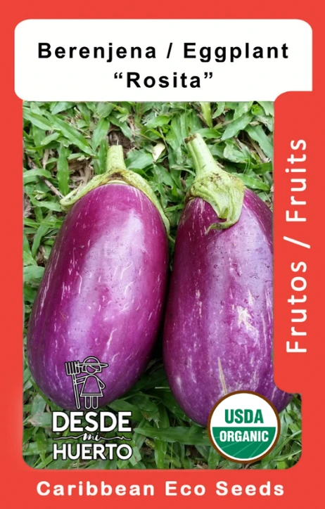 Berenjena \ Eggplant "Rosita" (Paquete (100 semillas aprox))