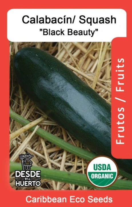Calabacin \ Zucchini "Black Beauty" (Paquete (12 semillas aprox))