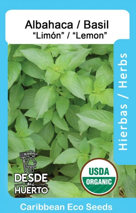 Albahaca \ Basil "Limón" (Paquete (100 sem aprox))